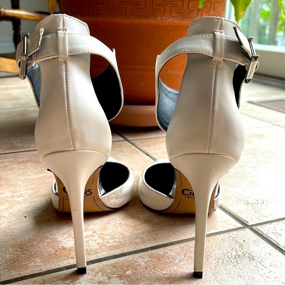 Circus by Sam Edelman White Heels Sz 9 - Picture 3 of 4